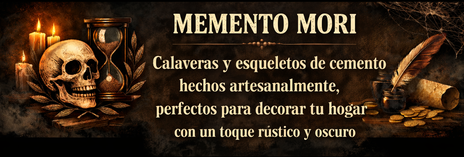 Memento Mori - Calaveras artesanales de cemento